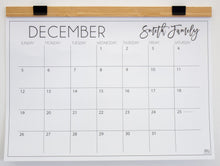 Load image into Gallery viewer, Classic Calendar with Wood Hanger