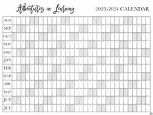 Load image into Gallery viewer, Extra Large School Year Wall Calendar 2023 to 2024