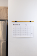 Load image into Gallery viewer, Monthly To-Do Calendar with Wood Hanger