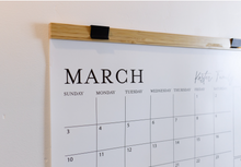 Load image into Gallery viewer, Monthly To-Do Calendar with Wood Hanger