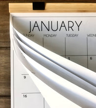 Load image into Gallery viewer, Classic Calendar with Wood Hanger