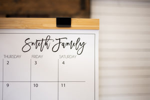 Classic Calendar with Wood Hanger