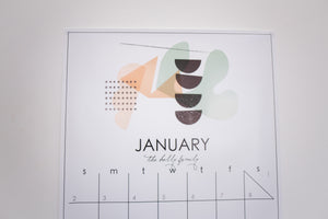 BOHO Art Calendar