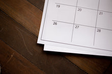 Load image into Gallery viewer, Classic Calendar with Wood Hanger