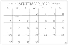Load image into Gallery viewer, Modern Calendar - LARGE PRINT