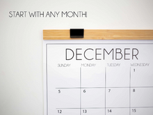 Load image into Gallery viewer, Classic Calendar with Wood Hanger