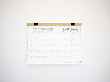 Load image into Gallery viewer, Classic Calendar with Wood Hanger